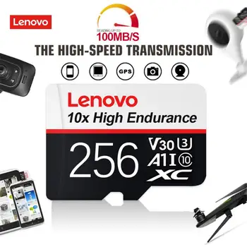 Lenovo 2TB Высокоскоростная Micro TF SD-карта 512GB Карты памяти 128GB 256GB SD / TF Флэш-карта памяти 256 128GB 64GB SD Flash MemoryCard