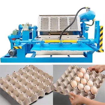 Полуавтоматическая машина для изготовления пресс-форм для изготовления картонных коробок для яиц с 2 лотками для пластиковых инъекций, машина для изготовления лотков для яиц из макулатуры
