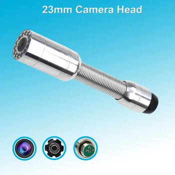 Прямая поставка с завода 23-мм головка камеры для осмотра стен канализационных труб, используемая для замены системы камер для осмотра труб