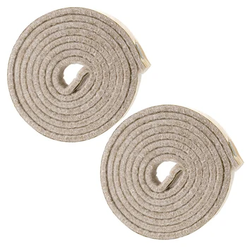 2 самоклеящихся рулона плотной войлочной ленты для твердых поверхностей (1/2 дюйма X 60 дюймов), кремово-белый